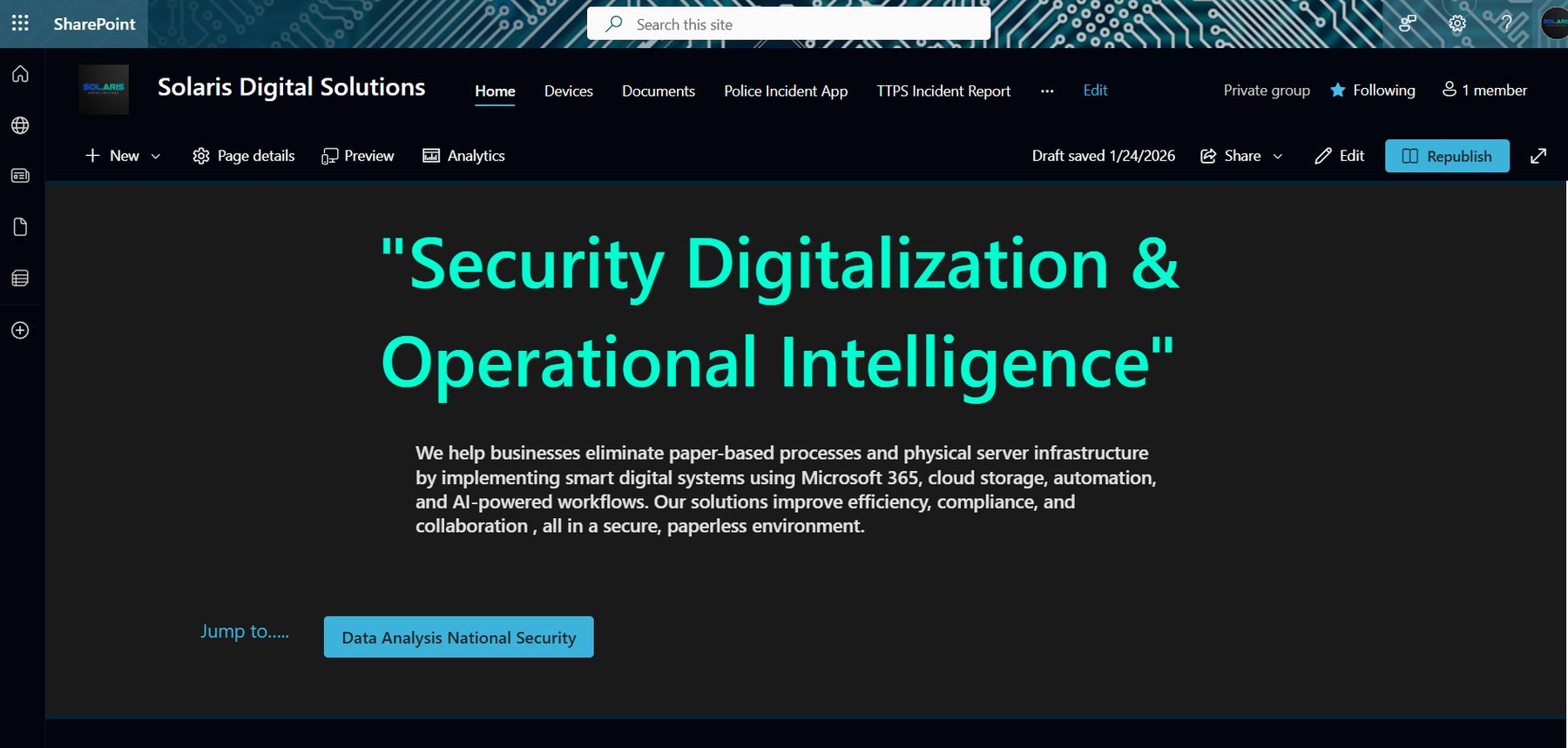 Organisation Portal